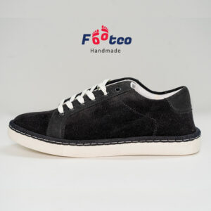 Black Cord Fabric Casual Sneaker