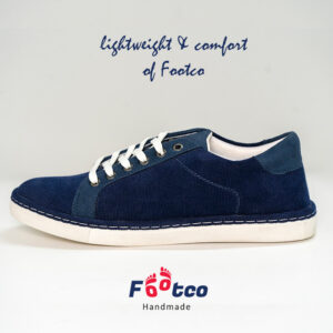 Blue Cord Fabric Casual Sneaker