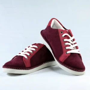 Maroon Cord Fabric Casual Sneaker