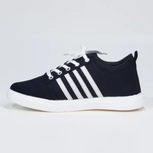 4 Stripe Black Sneaker