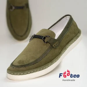 Active X Olive Cord Fabric Loafer