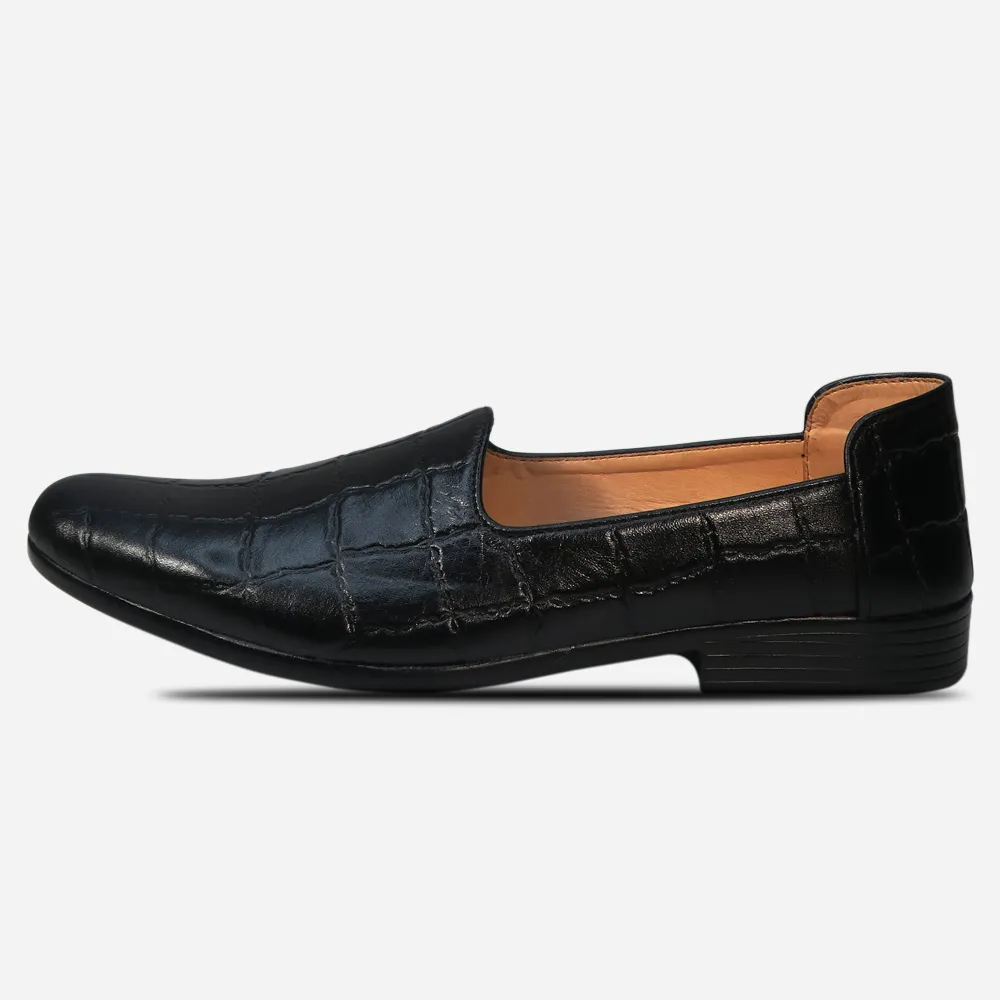 Premium Casual Leather Tassel Black Shoe