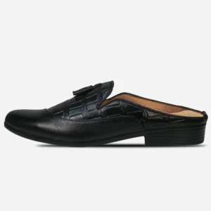 Premium Leather Half Black Shoe